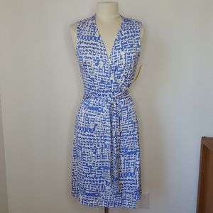 DIANE VON FURSTENBERG "Jude" Sleeveless Wrap Dress